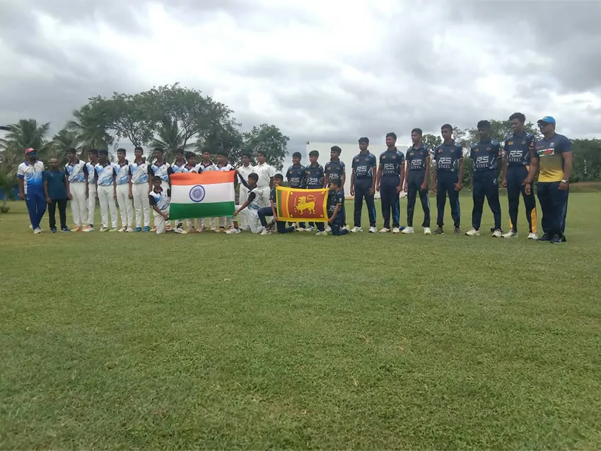 Cricket match between Arvindians and Sri Lankan team